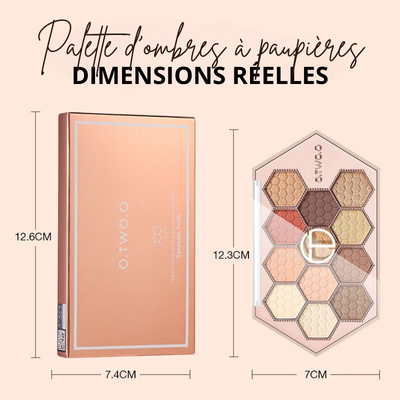 Palette maquillage | O.TWO O. Palette de fards à paupière - 12 couleurs