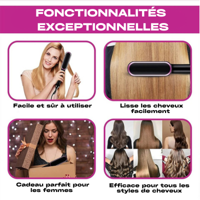 Brosse lissante | SilkPro™ Coiffez vous cheveux en un  clin d'œil