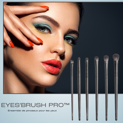 Pinceau maquillage | Eyes'Brush Pro™ Lot de 6 pinceaux maquillage pour les yeux