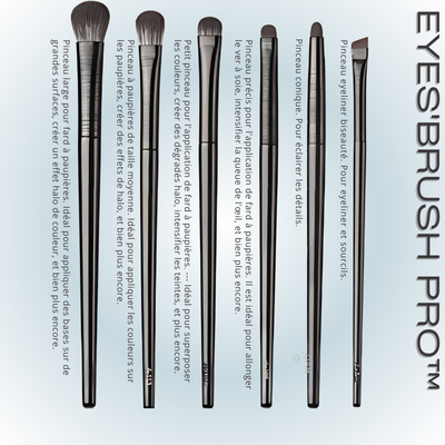 Pinceau maquillage | Eyes'Brush Pro™ Lot de 6 pinceaux maquillage pour les yeux