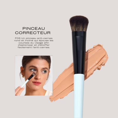 Pinceaux maquillage | Ensembles pinceaux professionnels Jessup Collection Bright Cyan