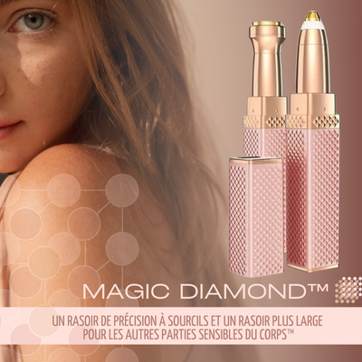 Rasoir à sourcil | Magic Diamond™ - Rasoir électrique 2 en 1 à charge USB